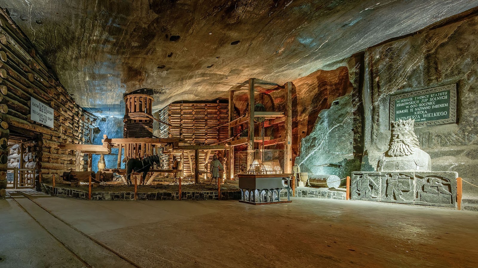 Konny kierat na Trasie Turystycznej w Kopalni Soli "Wieliczka"