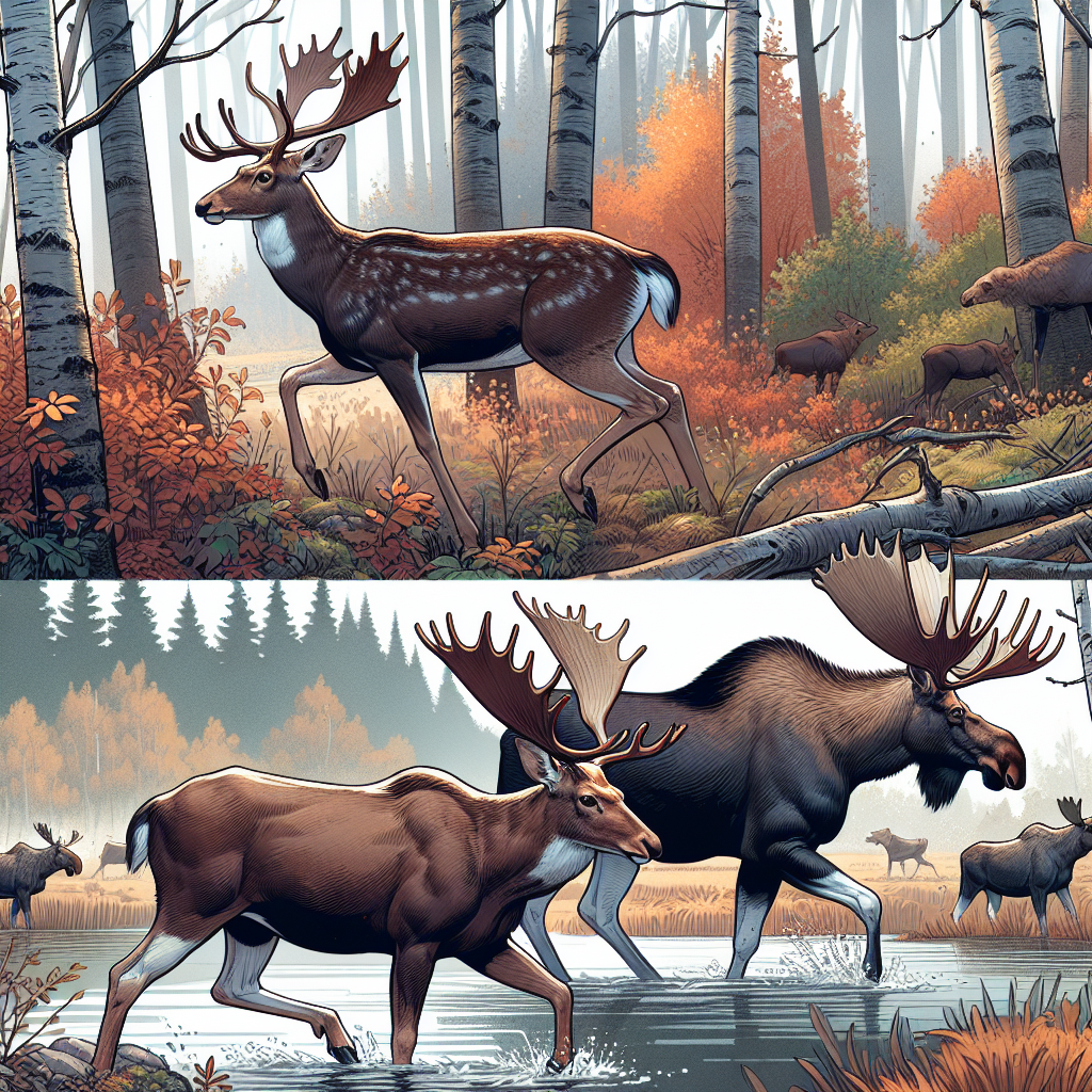 Sarna a jeleń – różnice w wyglądzie i zachowaniach