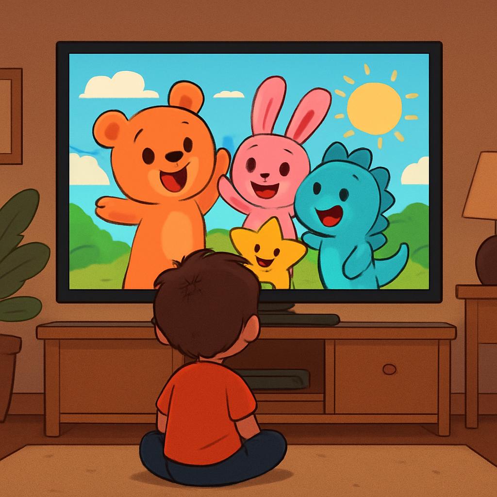 Dziecko cały dzień ogląda bajki – czy to powód do niepokoju?